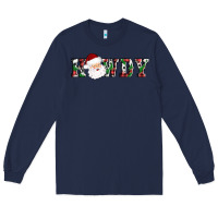 Navy howdy santa Long Sleeve Tee - AdoDesignShop