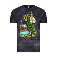 Cloud Black san judas coffee cup sunflower Vintage Tee - JahusDesignShop