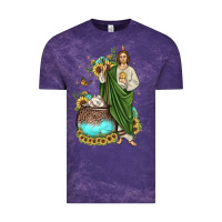 Cloud Purple san judas coffee cup sunflower Vintage Tee - JahusDesignShop