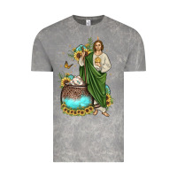 Cloud Rock san judas coffee cup sunflower Vintage Tee - JahusDesignShop