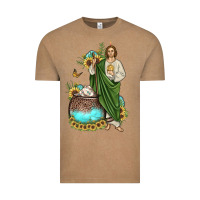 Vintage Coffee san judas coffee cup sunflower Vintage Tee - JahusDesignShop