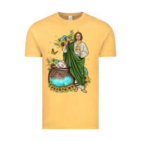 Vintage Mustard san judas coffee cup sunflower Vintage Tee - JahusDesignShop