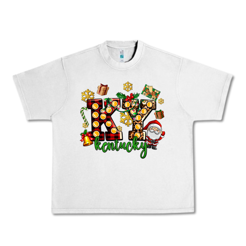 Ky Kentucky Christmas Urban Heavy Tee by AdoDesignShop | Teevron