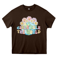 Chocolate Brown girls run the world Heavy Core Tee - MaliasSmallBusiness