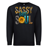Black Sassy Little Soul Premium Sweatshirt - BundleAndBundleShop