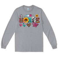 Heather Grey western nurse life Long Sleeve Tee - Artiststas
