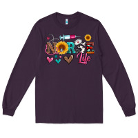 Plum western nurse life Long Sleeve Tee - Artiststas