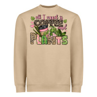 Mushroom all i need is coffee and plants Heavyweight Sweatshirt - JahusDesignShop
