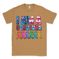 Toasted Coconut i am a survivor with all cancer ribbons Classic Tee - AdoDesignShop