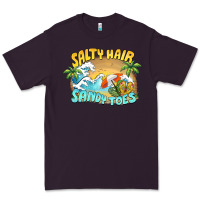 Plum salty hair sandy toes summer Premium Tee - BarkalooDesign