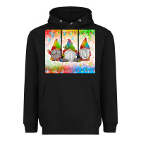 Black christmas lights gnome Heavyweight Hoodie - MaliasSmallBusiness
