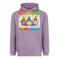 Lavender christmas lights gnome Heavyweight Hoodie - MaliasSmallBusiness