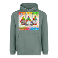 Sage christmas lights gnome Heavyweight Hoodie - MaliasSmallBusiness