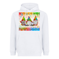 White christmas lights gnome Heavyweight Hoodie - MaliasSmallBusiness