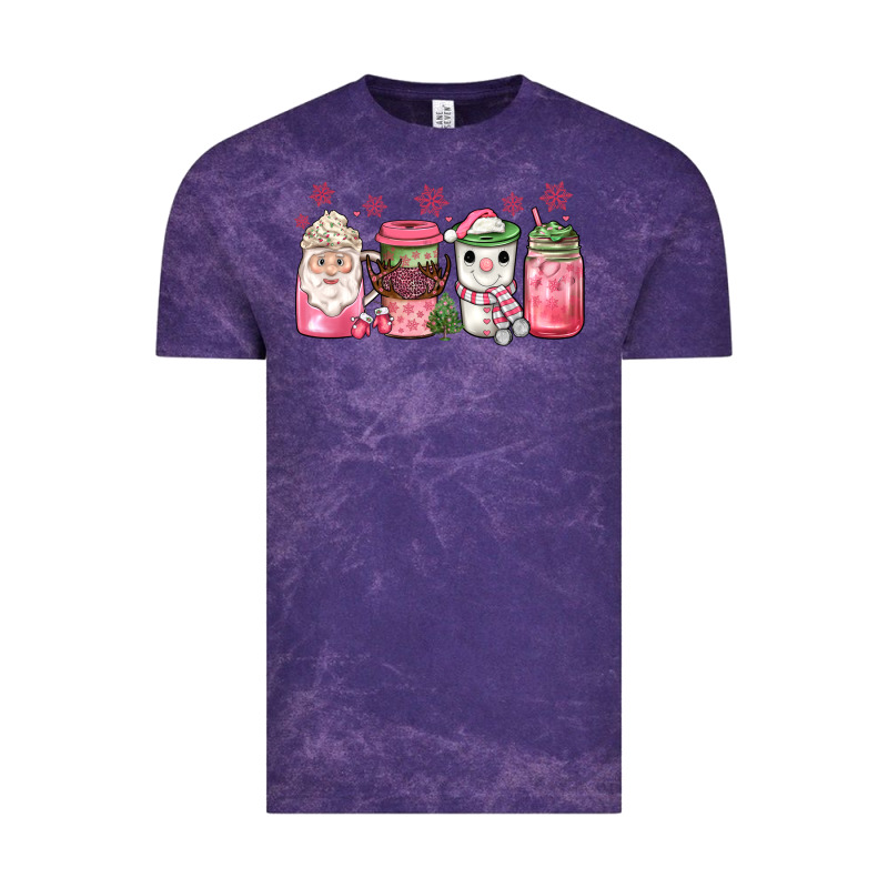 Pink Christmas Coffee Vintage Tee by JahusDesignShop | Teevron