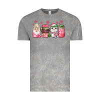 Cloud Rock pink Christmas coffee Vintage Tee - JahusDesignShop