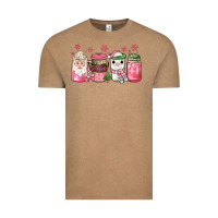 Vintage Coffee pink Christmas coffee Vintage Tee - JahusDesignShop