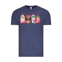 Vintage Denim pink Christmas coffee Vintage Tee - JahusDesignShop