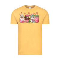 Vintage Mustard pink Christmas coffee Vintage Tee - JahusDesignShop