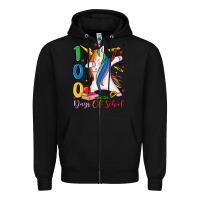 Black 100 days of school Zipper Hoodie - MaliasSmallBusiness