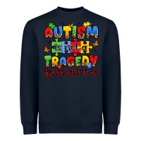 Navy autism is not a tragedy ignorance is Heavyweight Sweatshirt - JahusDesignShop