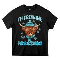 Black i'm freaking freezing Heavy Core Tee - MaliasSmallBusiness