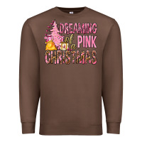 Chestnut Dreaming Of A Pink Christmas Premium Sweatshirt - BundleAndBundleShop