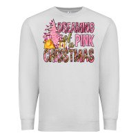 Dove Grey Dreaming Of A Pink Christmas Premium Sweatshirt - BundleAndBundleShop