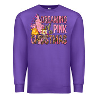Purple Dreaming Of A Pink Christmas Premium Sweatshirt - BundleAndBundleShop