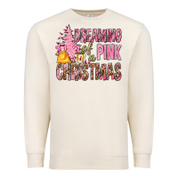 Sandshell Dreaming Of A Pink Christmas Premium Sweatshirt - BundleAndBundleShop