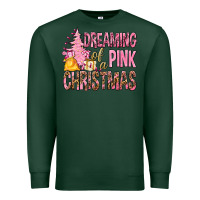 Sports Green Dreaming Of A Pink Christmas Premium Sweatshirt - BundleAndBundleShop