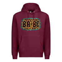 Burgundy Leopard Pattern Babe Tried Premium Hoodie - Bettercallsaul