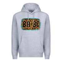 Heather Grey Leopard Pattern Babe Tried Premium Hoodie - Bettercallsaul