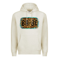 Oatmeal Heather Leopard Pattern Babe Tried Premium Hoodie - Bettercallsaul