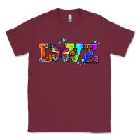 Burgundy pride love butterflies Classic Tee - AdoDesignShop