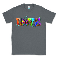 Charcoal Heather pride love butterflies Classic Tee - AdoDesignShop
