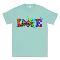 Seafoam pride love butterflies Classic Tee - AdoDesignShop