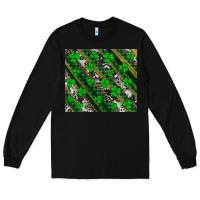 Black st patricks western brush strokes Long Sleeve Tee - Artiststas