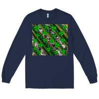 Navy st patricks western brush strokes Long Sleeve Tee - Artiststas