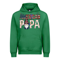 Emerald American papa with gnome 4th of july Urban Hoodie - HowdyJamesFarm