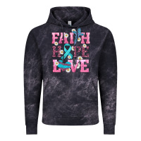Cloud Black faith hope love  cross and ribbon Vintage Hoodie - HRA Design Shop