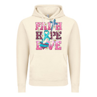Vintage Artic faith hope love  cross and ribbon Vintage Hoodie - HRA Design Shop