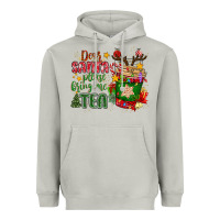 Moon Dust deer santa please bring me tea Heavyweight Hoodie - MaliasSmallBusiness
