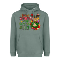 Sage deer santa please bring me tea Heavyweight Hoodie - MaliasSmallBusiness