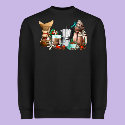 Coffee Tools Coffee Cups Heavyweight Sweatshirt Designed By Adodesignshop