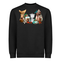 Black coffee tools coffee cups Heavyweight Sweatshirt - AdoDesignShop