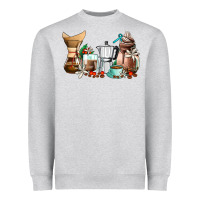 Heather Grey coffee tools coffee cups Heavyweight Sweatshirt - AdoDesignShop
