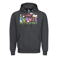 Smoke some bunnys needs vodka Zipper Hoodie - MaliasSmallBusiness