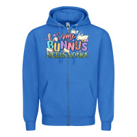 True Royal some bunnys needs vodka Zipper Hoodie - MaliasSmallBusiness