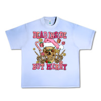 Grape Ice dead inside but merry  pink christmas skeleton Urban Heavy Tee - AdoDesignShop